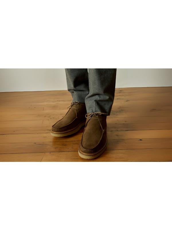 Oliver Sweeney Men's Xixona Calf Suede Moccasin Boots - Taupe Image 2