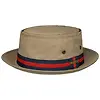 Stetson Classic Band Pork Pie Cloth Hat - Beige Colour thumbnail