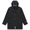 Stutterheim Stockholm Lightweight Patch Raincoat - Matte Black Colour thumbnail