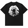 Elliker Unisex Rill Spore Print Short Sleeve T-Shirt - Black Colour thumbnail