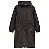 Joules Women's Holkham Waterproof Packable Raincoat - Black Floral Colour thumbnail