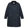 Joules Women's Rosewell Long Showerproof Longline Quilted Coat - Navy Colour thumbnail