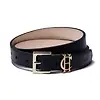 Holland Cooper Women's HC Slim Logo Belt - Black Colour thumbnail