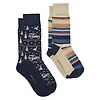 Joules Men's Kingsbury Socks 2 Pack UK 7-12 - Navy/Oatmeal Colour thumbnail