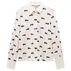 Joules Women's Eleanor Tomlinson Jersey Shirt - Cream 4X4 Colour thumbnail