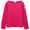 Joules Women's Harbour Boat Neck Long Sleeve Breton Stripe Top - Red/Pink Colour thumbnail