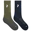 Peak Performance Hiking Socks 2-Pack - Terrain Tan/Blue Shadow Colour thumbnail