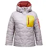 Peak Performance Women's Helium Utility Down Hooded Jacket - Misty Lavender/Canary Lime Colour thumbnail