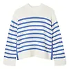 Joules Women's Alexandra Stripe Jumper - Cream/Blue Colour thumbnail