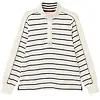 Joules Women's Southwold Button Down Striped Sweatshirt - Navy Colour thumbnail
