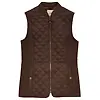Joules Women's Minx Showerproof Diamond Quilted Gilet - Chocolate Brown Colour thumbnail