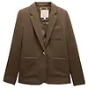 Joules Women's Albury Badged Jersey Blazer - Chocolate Brown Colour thumbnail