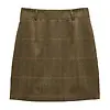 Joules Women's Bramble Short Tweed Wool Blend Skirt - Blake Check Colour thumbnail