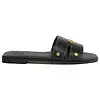 Holland Cooper Women's Heraldic Monogram Slides - Black Saffiano Colour thumbnail