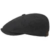 Stetson Hatteras Noir Wool/Cashmere Flat Cap - Anthracite Melange Colour thumbnail