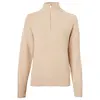 Holland Cooper Women's Tori Quarter Zip Knit - Camel Colour thumbnail