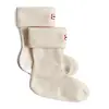 Hunter Recycled Fleece Cuff Short Boot Socks - White Colour thumbnail