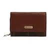 Barbour Women's Rosa Leather French Purse - Brown/Classic Tartan Colour thumbnail