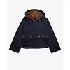 Barbour Women's Terrington Showerproof Jacket - Dark Navy / Shadow Classic tartan lining. Colour thumbnail