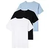 Paul Smith Men's Organic Cotton Logo 3 Pack Lounge T-Shirts - White/Sky Blue/Black Colour thumbnail