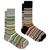 Paul Smith Men's Signature Stripe Socks - 2 Pack - Black & Grey - One Size Colour thumbnail