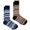 Paul Smith Men's Signature Stripe Socks - 2 Pack - Black & Navy - One Size Colour thumbnail