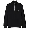 Paul Smith Men's Regular Fit Zebra Half-Zip Sweatshirt - Black Colour thumbnail