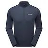 Montane Men's Dart Zip Neck Long Sleeved Baselayer - Eclipse Blue Colour thumbnail