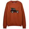 Joules Men's Off-Road Crew Neck Christmas Jumper - Orange Colour thumbnail