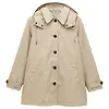 Joules Women's Rainmore Waterproof Button Through Raincoat - Neutral Colour thumbnail