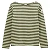 Joules Women's Harbour Long Sleeve Striped Boat Neck Breton Top - Khaki Marl Colour thumbnail