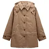Joules Women's Rainmore Waterproof Button Through Raincoat - Tweed Check Colour thumbnail