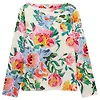 Joules Women's Harbour Printed Boat Neck Breton Top - Artist Floral Colour thumbnail