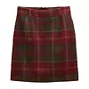 Joules Women's Bramble Short Tweed Wool Blend Skirt - Rusland Check Colour thumbnail