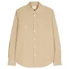 PS By Paul Smith Men's Cotton-Poplin Overshirt - Light Tan Colour thumbnail
