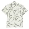 Oliver Sweeney Men's Ravenshead Riviera Cotton Shirt - Khaki Print Colour thumbnail