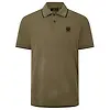 Belstaff Men's Cotton Pique Tipped Polo Shirt - Khaki Green Colour thumbnail