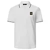 Belstaff Men's Cotton Pique Tipped Polo Shirt - White Colour thumbnail