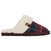 Barbour Women's Claudia Tartan Mule Slippers - Winterberry Tartan Colour thumbnail