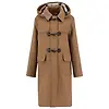 Barbour Women's Melody Wool Duffle Coat - Camel/Hessian Tartan Colour thumbnail
