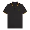 Fred Perry Men's M3600 Twin Tipped Shirt - Anchor Grey / Golden Colour thumbnail