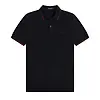 Fred Perry Men's M3600 Twin Tipped Shirt - Navy / Brandy / Rich Brown Colour thumbnail