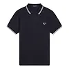 Fred Perry Men's M3600 Twin Tipped Shirt - Navy / White Colour thumbnail