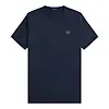 Fred Perry Men's Ringer T-Shirt - Dark Airforce Colour thumbnail