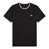 Fred Perry Men's Twin Tipped T-Shirt - Black Colour thumbnail