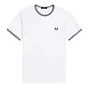 Fred Perry Men's Twin Tipped T-Shirt - White Colour thumbnail