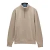 Joules Men's Alistair French Ribbed Quarter Zip Sweatshirt - Oatmeal Colour thumbnail