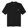 Paul Smith Men's Cotton-Piqué Zebra Logo Polo Shirt - Black Colour thumbnail