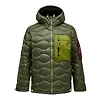 Peak Performance Men's Helium Utility Down Hooded Jacket - Pine Needle/Mosswood Colour thumbnail