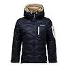 Peak Performance Women's Helium Utility Down Hooded Jacket - Black/Sand Fog Colour thumbnail